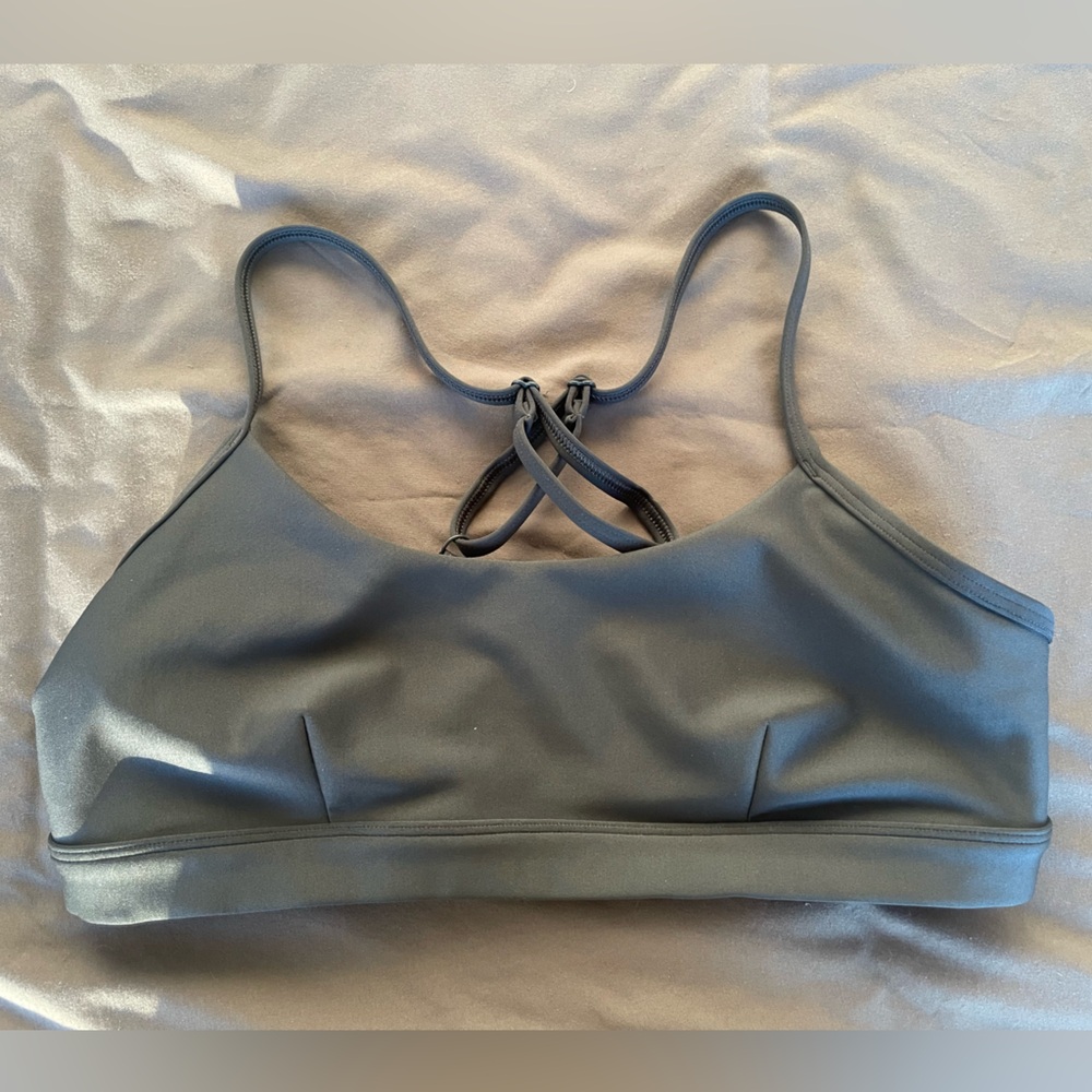 ALO Yoga Airlift Anthracite (Gray) Bra Size M